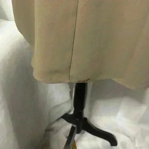 Soft Surroundings L Women’s Dressy Tank Work Brown Sleeveless Blouse Back Zip - Picture 7 of 10